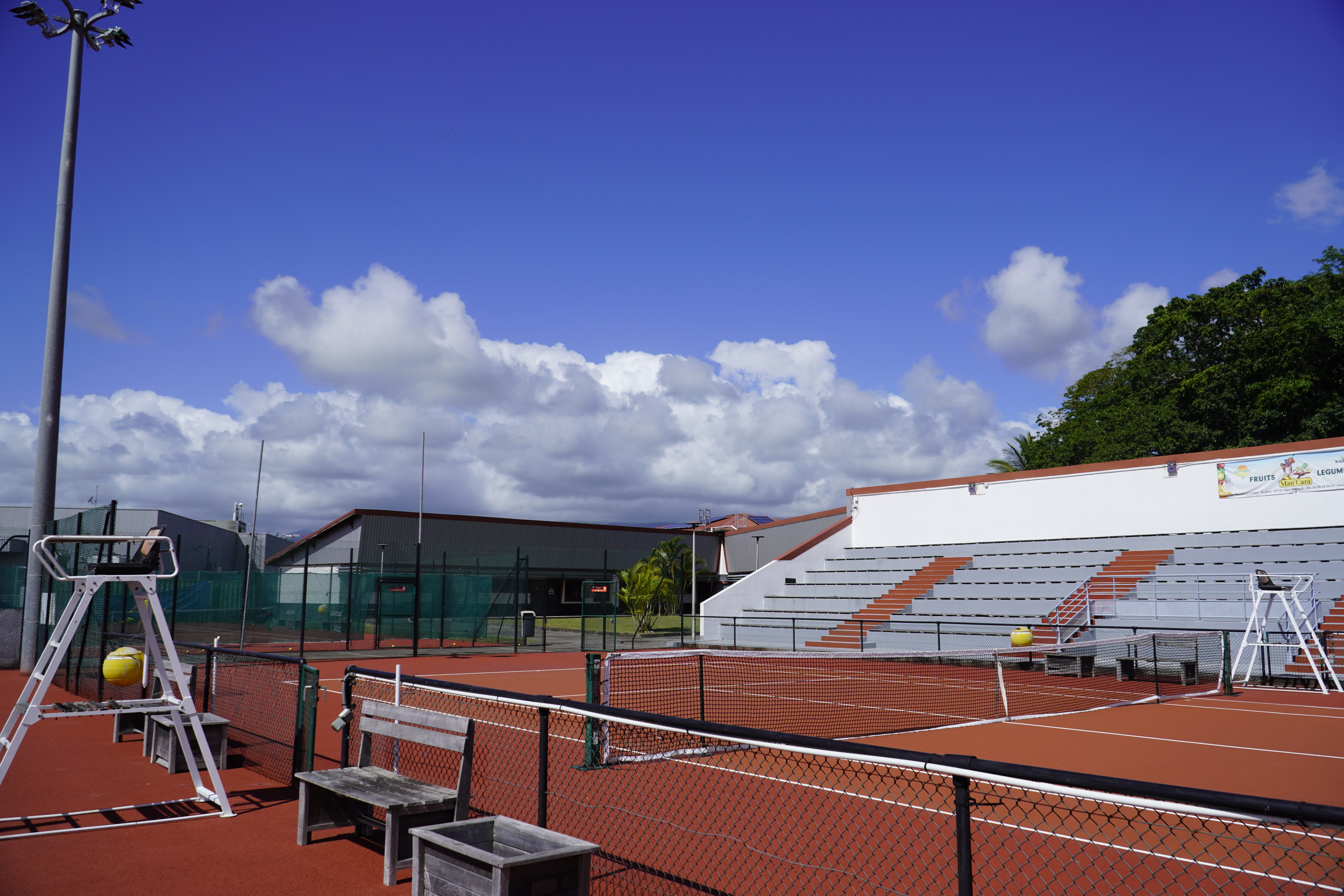 Courts principaux du club